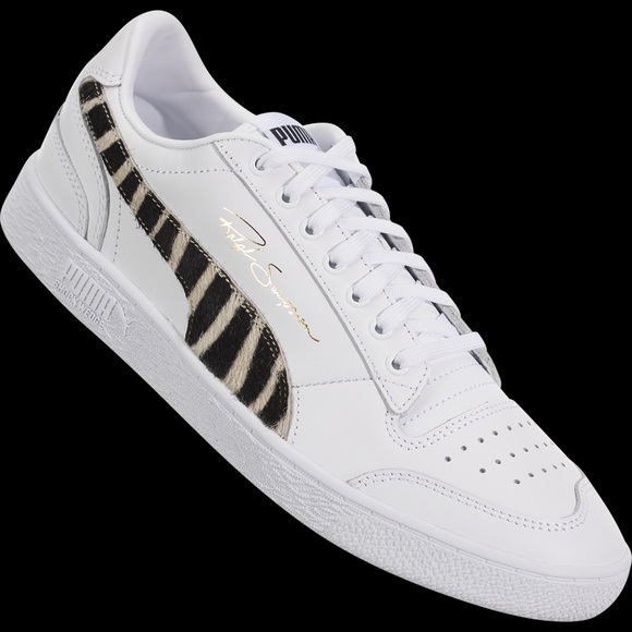 Puma White Ralph Sampson with Wild Strip Leather Sneaker - Picture 2 of 8